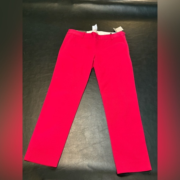 J. Crew Stretch Winnie Pant City Fit Pink Straight Leg Pants size 8P NWT - Picture 1 of 16